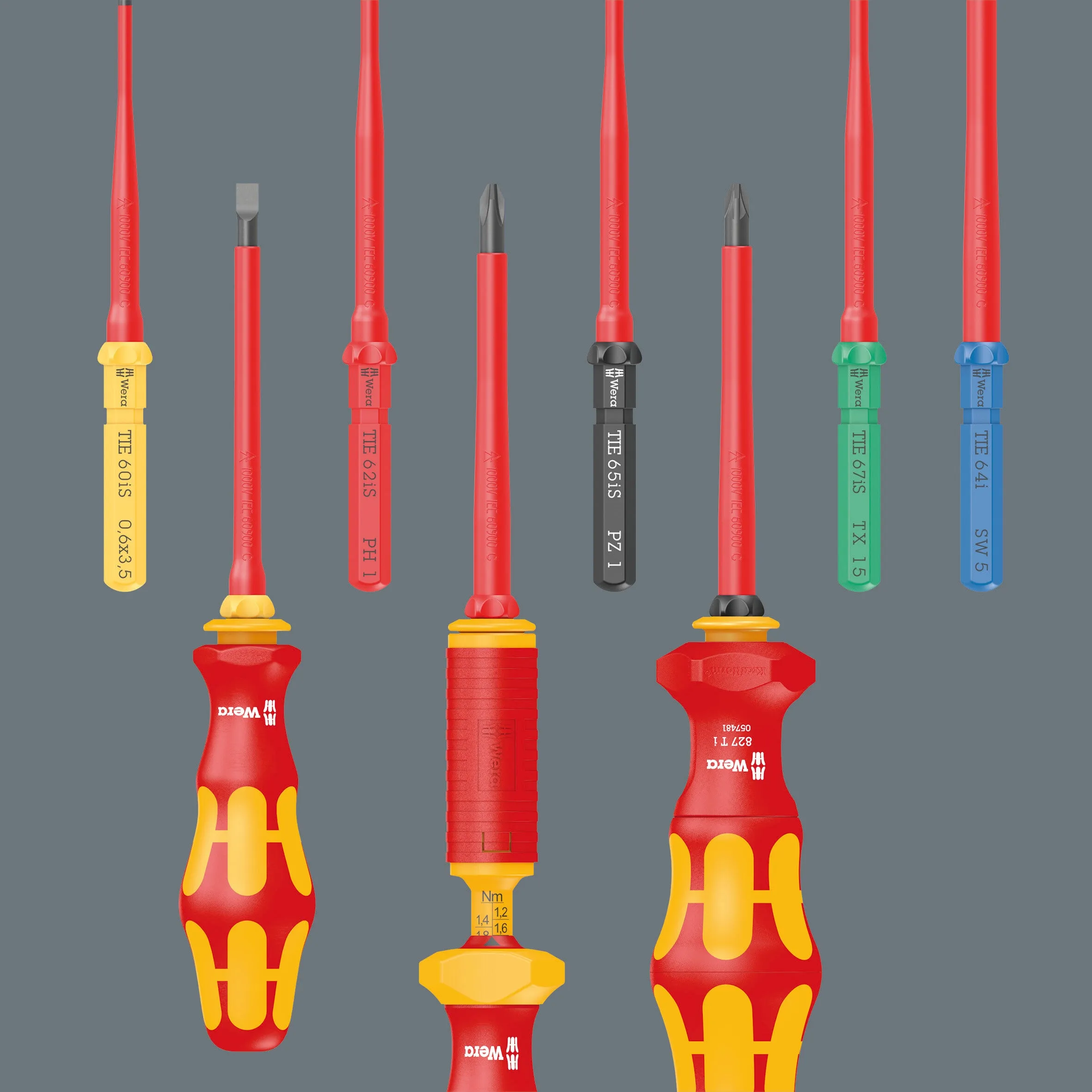 Wera - Kraftform Kompakt VDE 7 Universal 1 Tool Finder, PH/SL, 7pc - 05006600001
