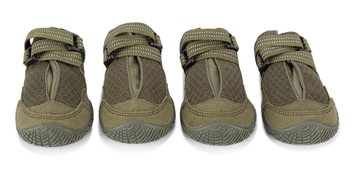 Whinhyepet Outdoor Adventure Dog Shoes - Green, Size 1