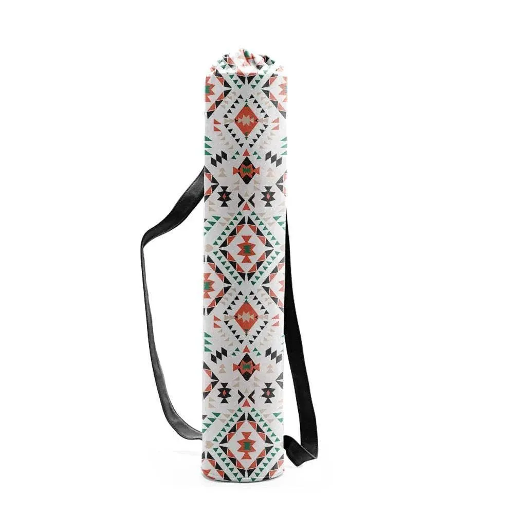 Woman Yoga Bag Yoga Mat Bag Men Sports Mat Bag Printed Canvas Drawstring Yoga Bag