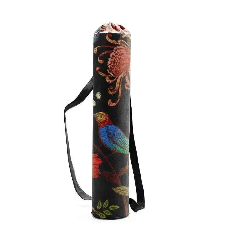 Woman Yoga Bag Yoga Mat Bag Men Sports Mat Bag Printed Canvas Drawstring Yoga Bag