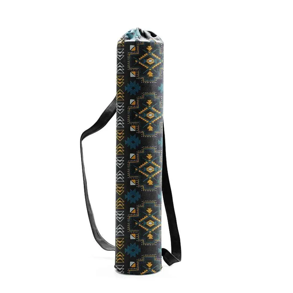 Woman Yoga Bag Yoga Mat Bag Men Sports Mat Bag Printed Canvas Drawstring Yoga Bag