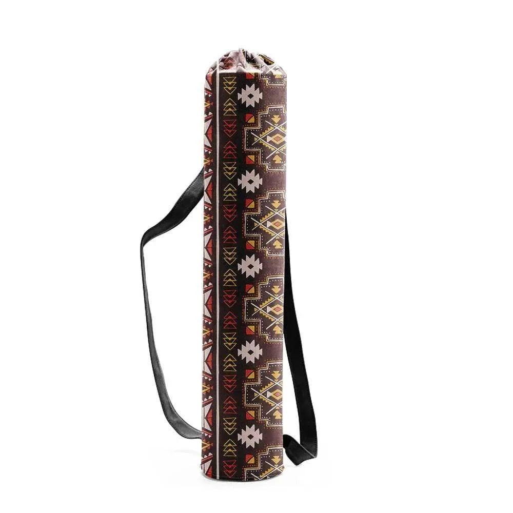 Woman Yoga Bag Yoga Mat Bag Men Sports Mat Bag Printed Canvas Drawstring Yoga Bag