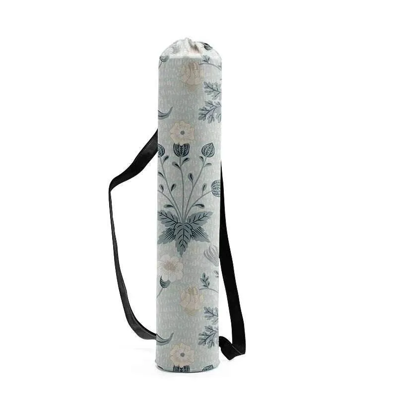 Woman Yoga Bag Yoga Mat Bag Men Sports Mat Bag Printed Canvas Drawstring Yoga Bag