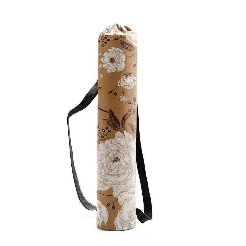 Woman Yoga Bag Yoga Mat Bag Men Sports Mat Bag Printed Canvas Drawstring Yoga Bag