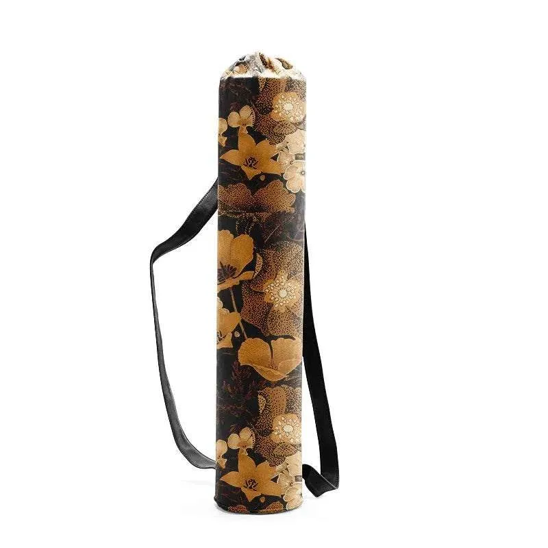 Woman Yoga Bag Yoga Mat Bag Men Sports Mat Bag Printed Canvas Drawstring Yoga Bag