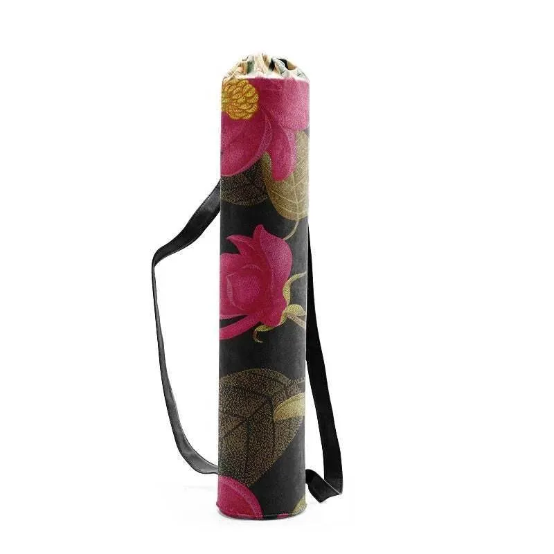 Woman Yoga Bag Yoga Mat Bag Men Sports Mat Bag Printed Canvas Drawstring Yoga Bag