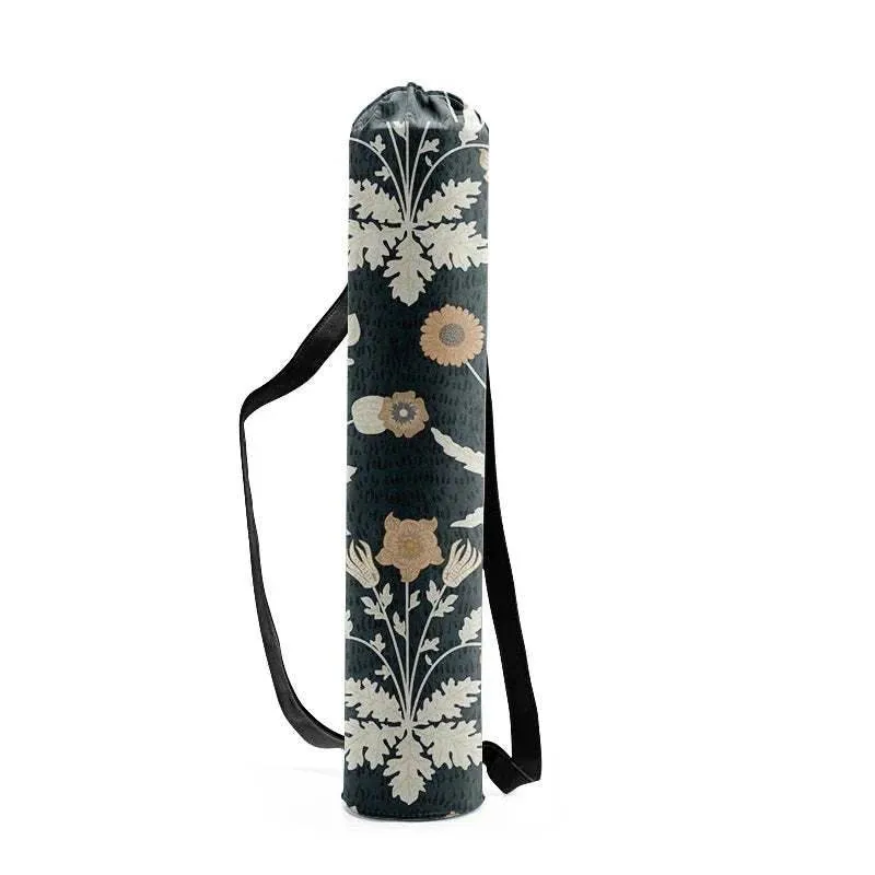 Woman Yoga Bag Yoga Mat Bag Men Sports Mat Bag Printed Canvas Drawstring Yoga Bag