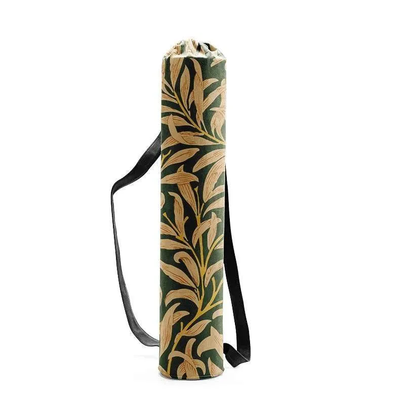 Woman Yoga Bag Yoga Mat Bag Men Sports Mat Bag Printed Canvas Drawstring Yoga Bag