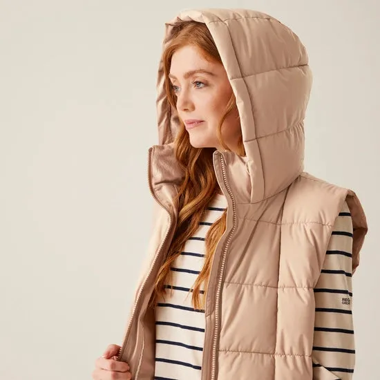Women's Leandra Longline Bodywarmer Warm Taupe