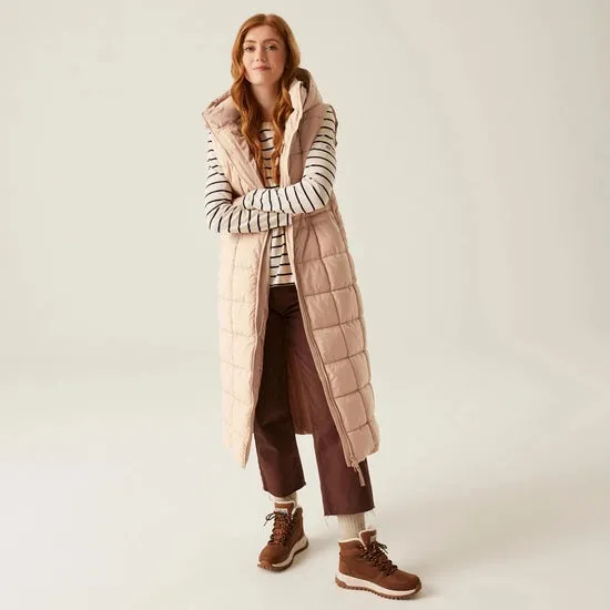 Women's Leandra Longline Bodywarmer Warm Taupe