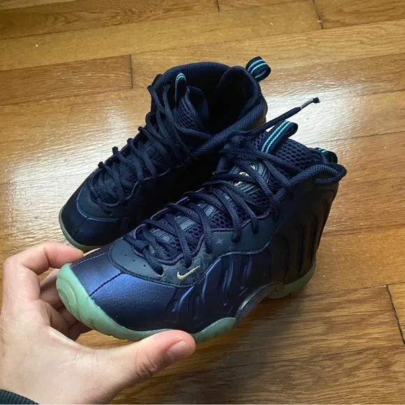 Womens Nike Air Foamposite One Obsidian Metallic Gold
