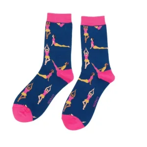 Womens Socks - Yoga Poses