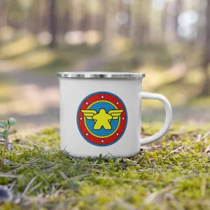 Wonder Meeple Symbol Enamel Camping Mug