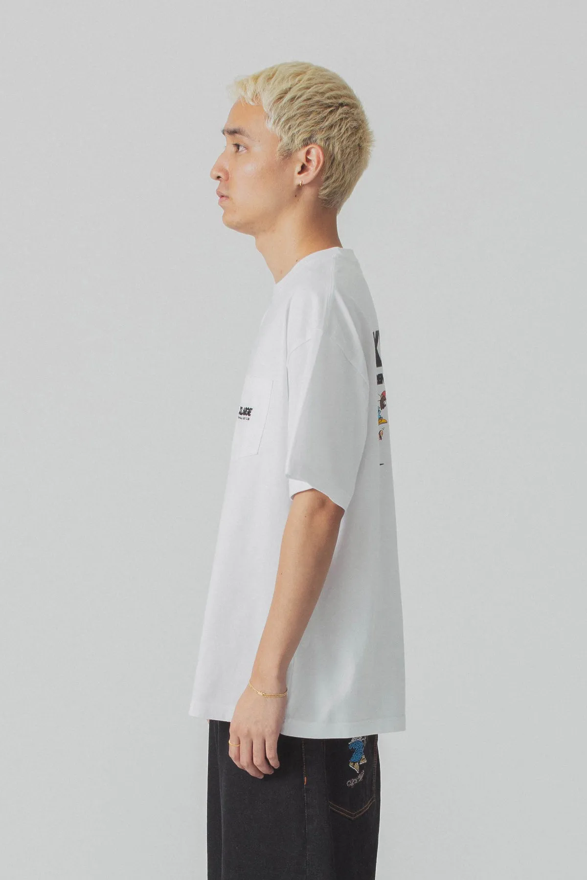 XLARGE x CSC POCKET TEE - WHITE