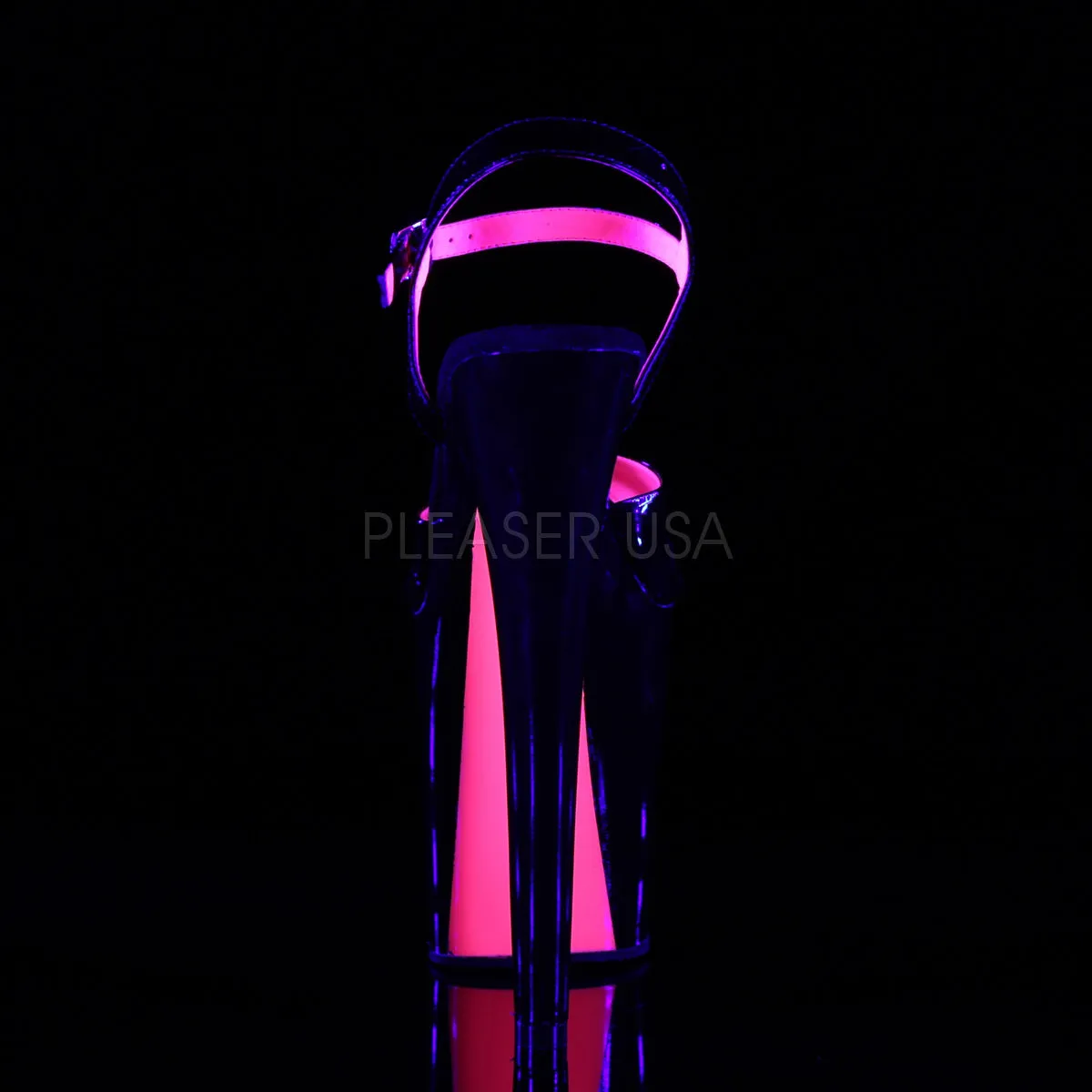 XTREME-809TT  Black Patent-Neon Hot Pink/Black