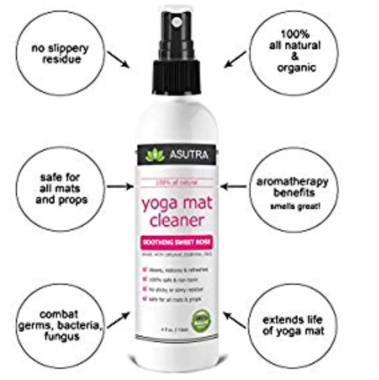 Yoga mat cleaner