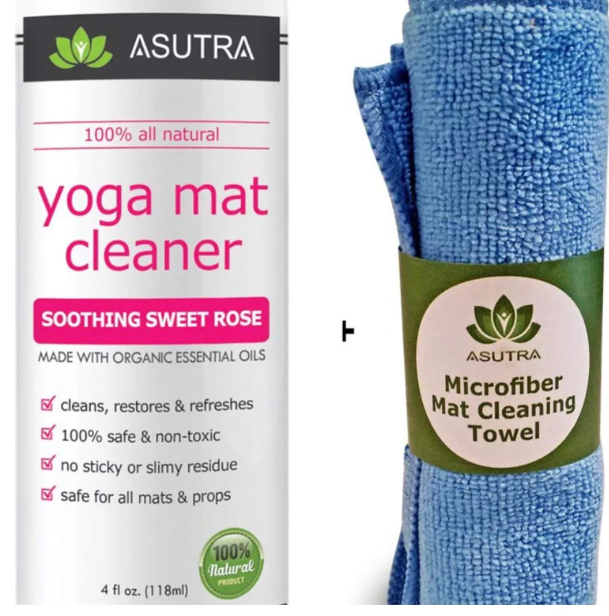Yoga mat cleaner