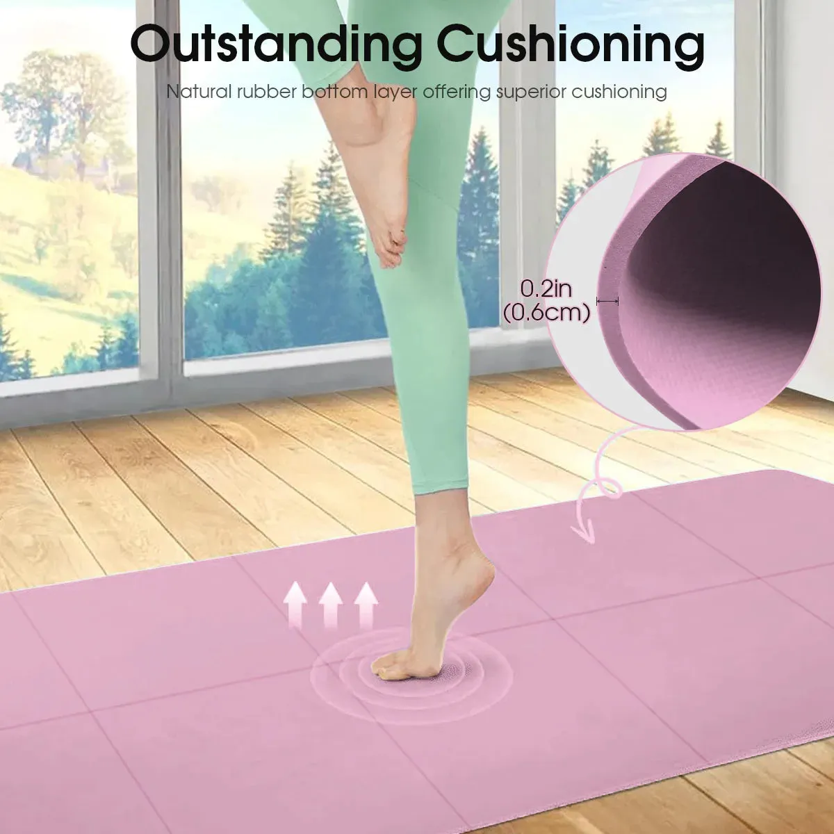 Yoga Mat Pilates Fitness Mat