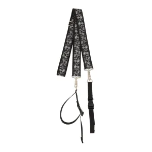 Yoga Mat Strap - B&W Hibiscus