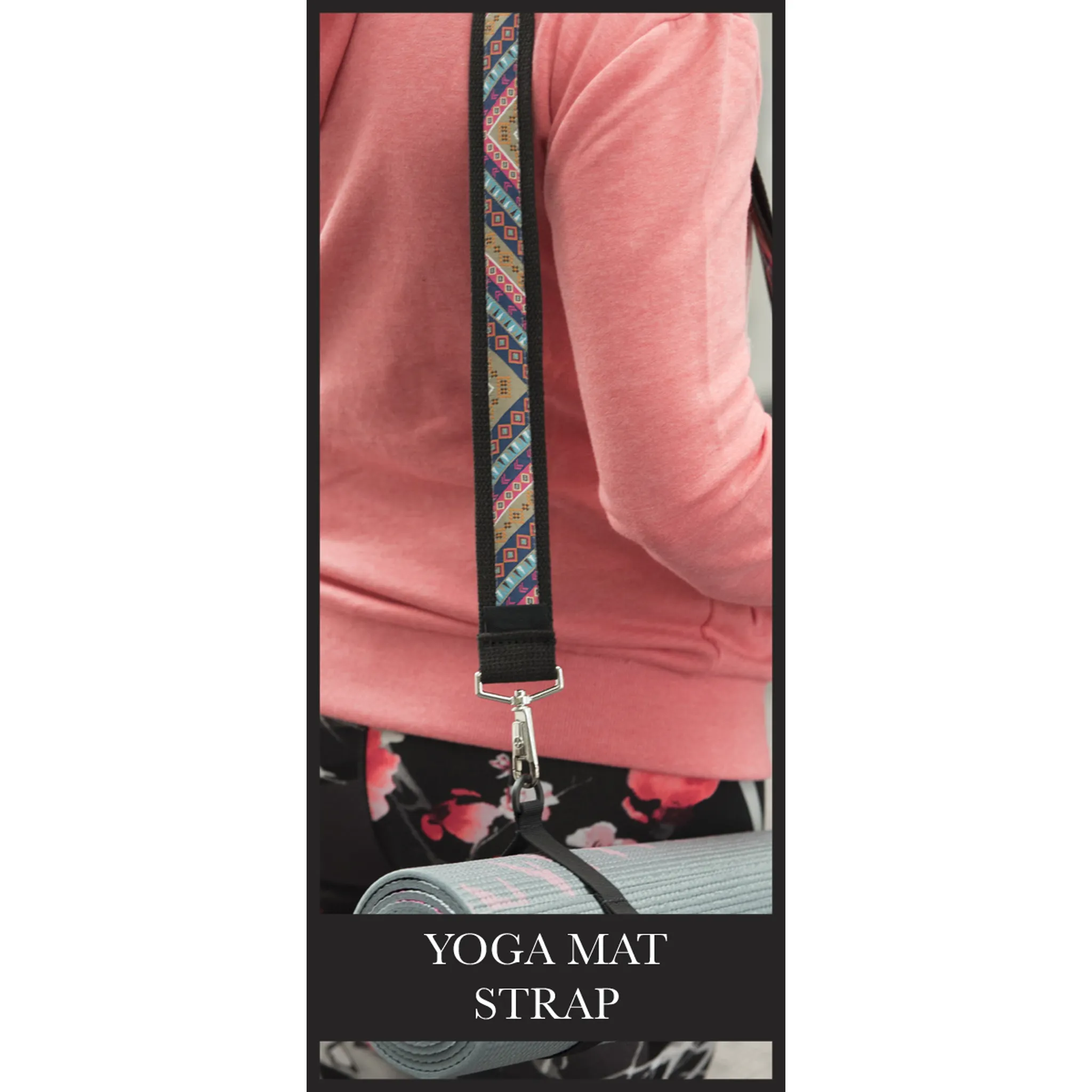 Yoga Mat Strap - Red Criss Cross