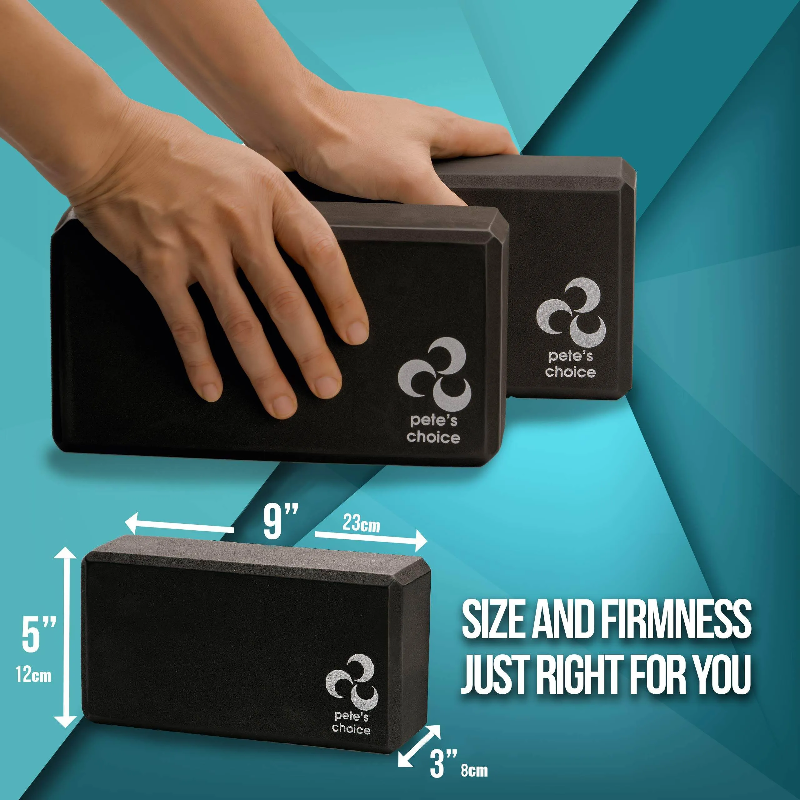 Yoga Set for Beginners – Yoga Wheel Kit   2 Yoga Blocks, BONUS eBook & FREE Yoga Strap | Yoga Starter Kit for Beginners | Ideal Yoga Gift