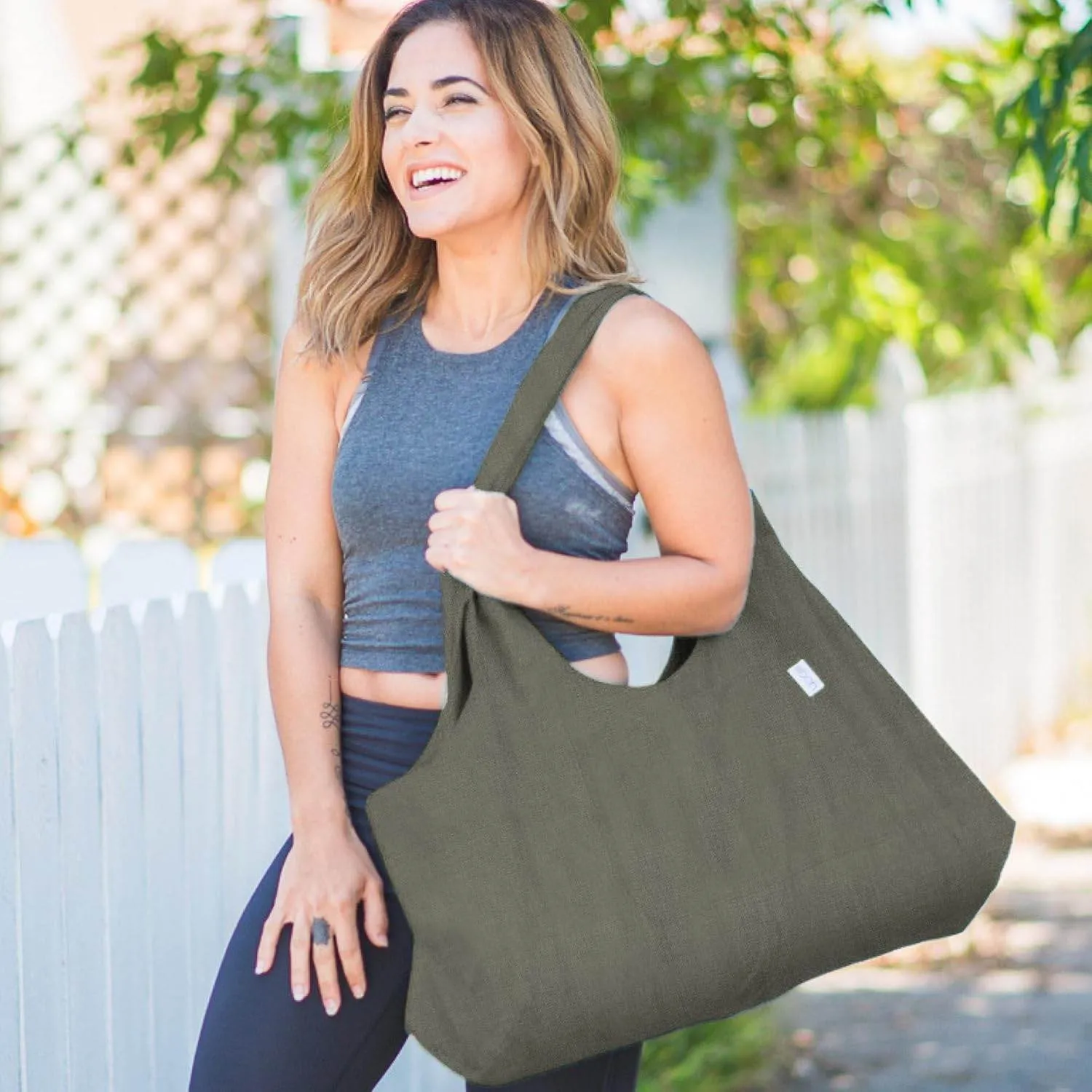 Yogiii Yoga Mat Bag | The ORIGINAL YogiiiTotePRO | Large Yoga Mat Bag or Yoga Mat Carrier with Side Pocket | Yoga Bag Fits Most Size Mats