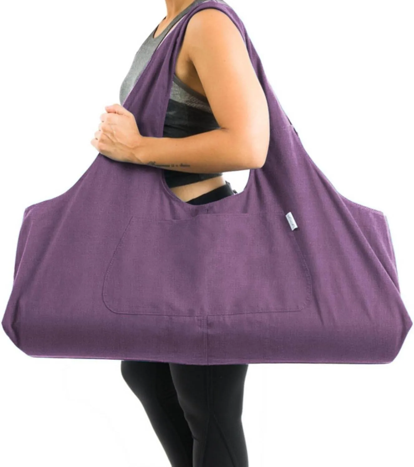 Yogiii Yoga Mat Bag | The ORIGINAL YogiiiTotePRO | Large Yoga Mat Bag or Yoga Mat Carrier with Side Pocket | Yoga Bag Fits Most Size Mats
