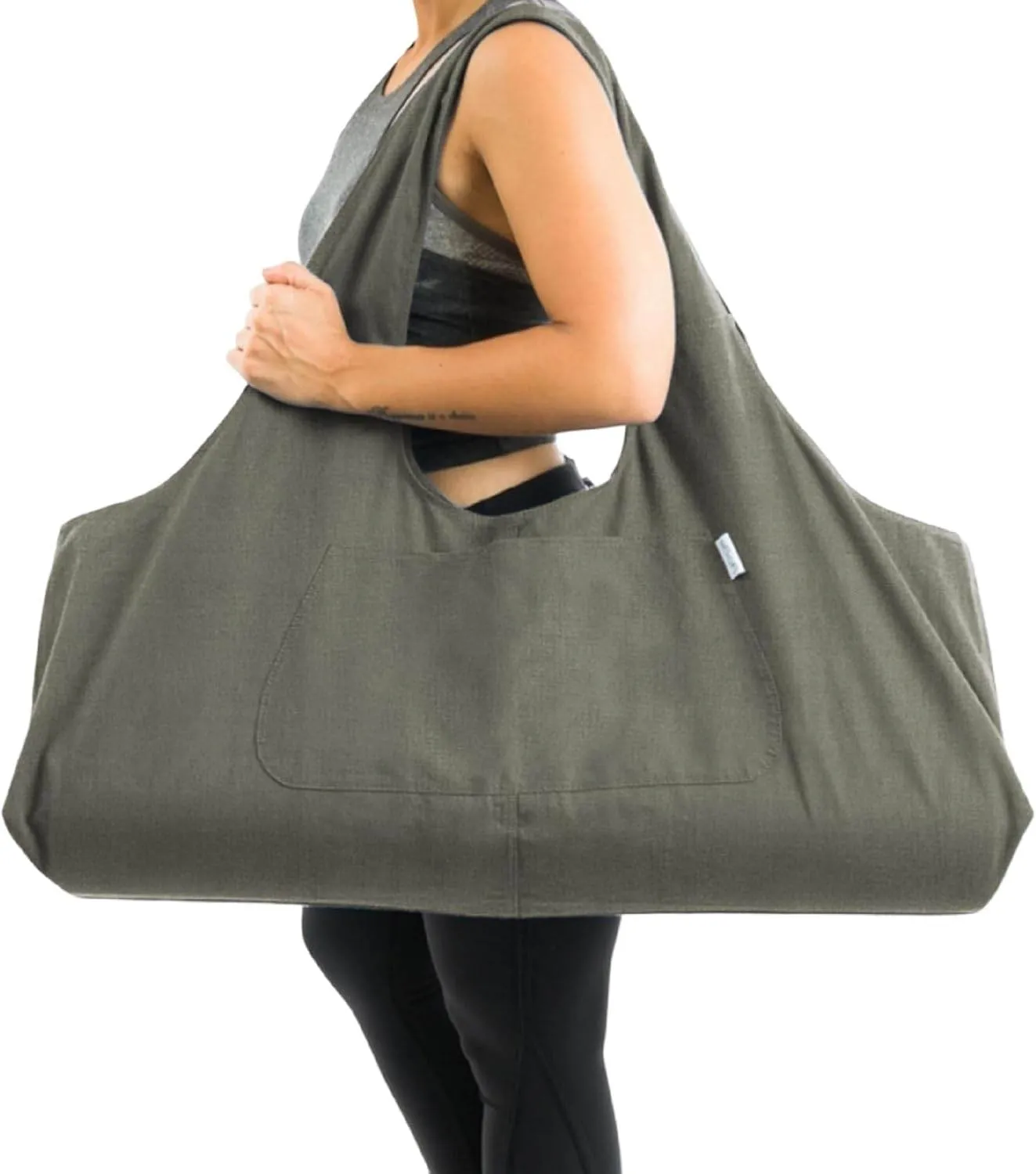 Yogiii Yoga Mat Bag | The ORIGINAL YogiiiTotePRO | Large Yoga Mat Bag or Yoga Mat Carrier with Side Pocket | Yoga Bag Fits Most Size Mats